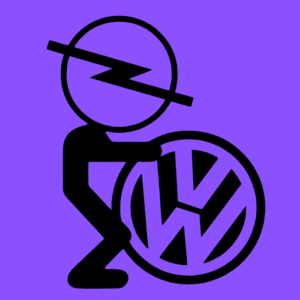 Sticker Opel-Volkswagen