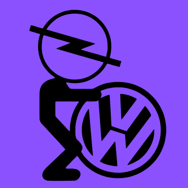 Sticker Opel-Volkswagen