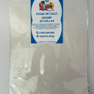 Foaie de calc A4, 62g/mp, 20 coli