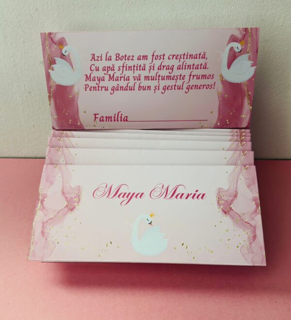Plicuri personalizate pentru dar – Botez fetiță - imagine 4