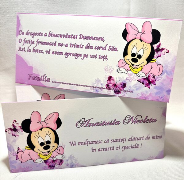 Plicuri personalizate pentru dar – Botez fetiță - imagine 2
