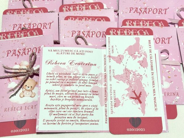 Invitație pașaport – design original pentru evenimente speciale - imagine 2