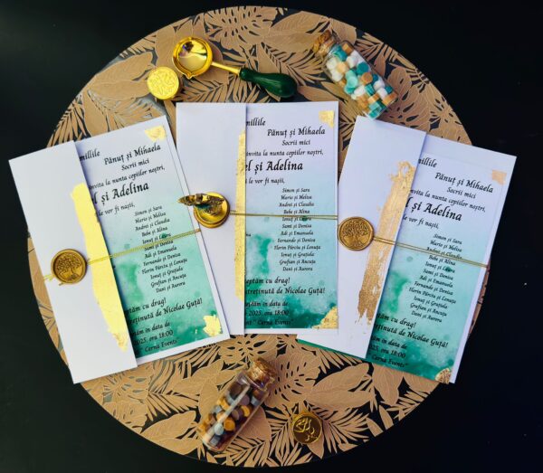 Invitație cu copertă – modele variate personalizabile - imagine 4