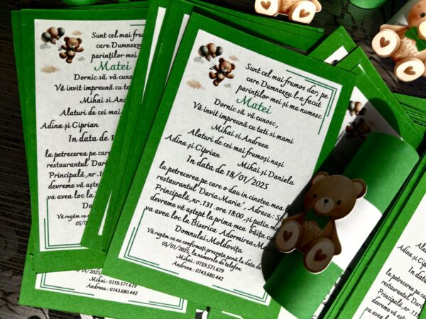 Invitație rulată  – personalizabilă - imagine 25