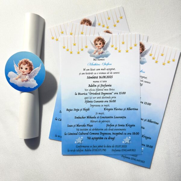 Invitație rulată  – personalizabilă - imagine 17