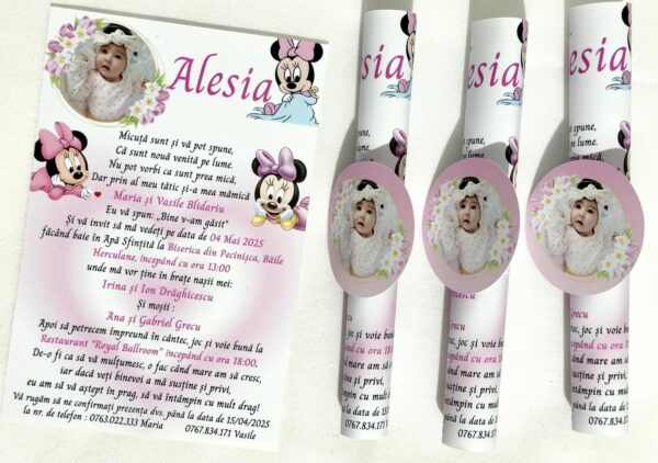 Invitație rulată  – personalizabilă - imagine 14