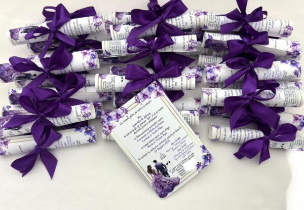 Invitație rulată  – personalizabilă - imagine 6