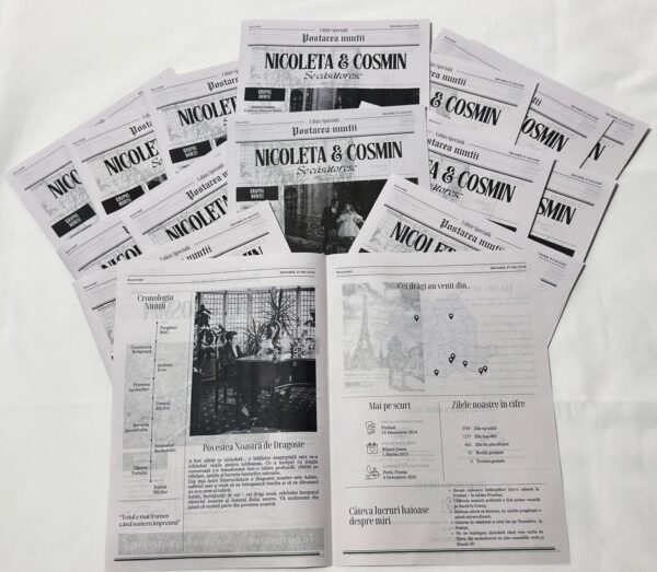 "Gazeta Evenimentului" – Invitație Unică Tip Ziar - imagine 13