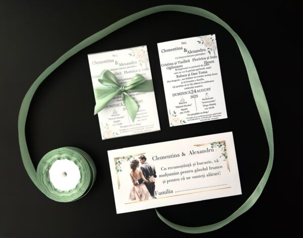 Invitații cu foaie de calc – modele variate și elegante - imagine 8
