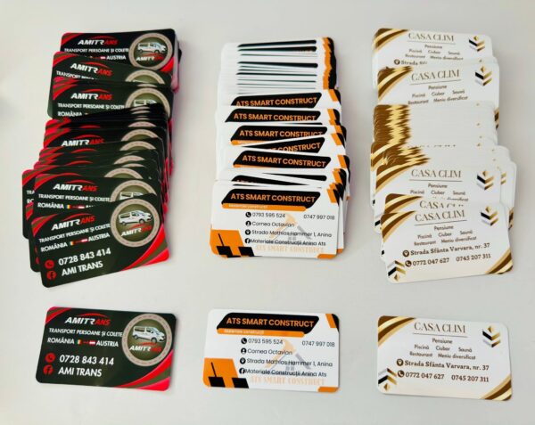 Cărți de vizită personalizate – Design profesional și print premium