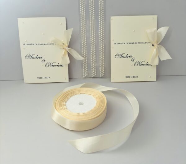 Invitatie Cărticica - Texturată - imagine 4