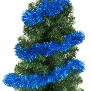 Beteala de Craciun Albastra Tinsel 3m x 8cm