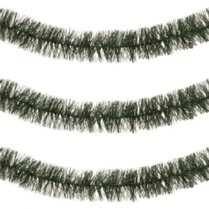 Beteala de Craciun Verde Tinsel 3m x 6cm
