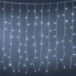 Instalatie de Lumini Perdea cu 100 de becuri LED Extensibila de Interior & Exterior 1.5m – Lumina Rece
