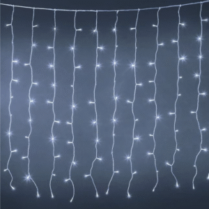Instalatie de Lumini Perdea cu 100 de becuri LED Extensibila de Interior & Exterior 1.5m - Lumina Rece