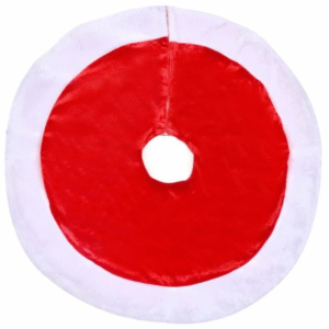 Covoras Fusta pentru Brad Rosie Catifelata Alba 66cm