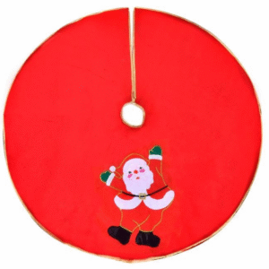 Covoras Fusta pentru Brad Rosie Mos Craciun 1.06m