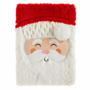 Carnetele Notite A5 Capul lui Mos Craciun Coperta din Blana - 80F