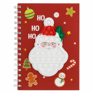 Carnetel Notite A5 Rosu Mos Craciun Pop It "Ho Ho Ho" - 80F