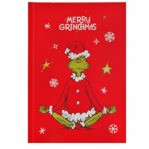 Carnetel Notite A5 cu Coperta Rosie Model Grinch de Craciun - 80 File