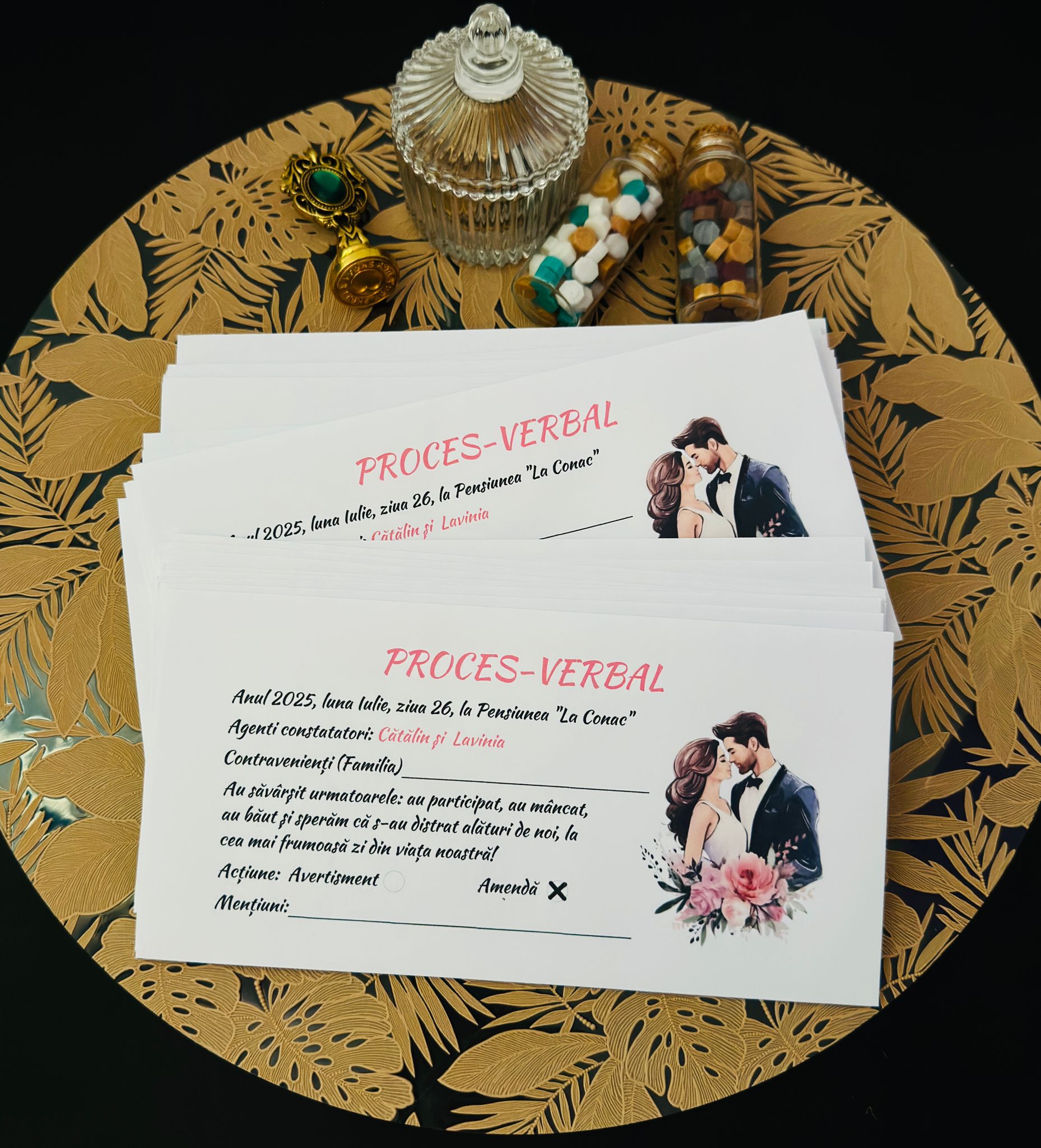 Plicuri DL personalizate pentru dar – nuntă / botez