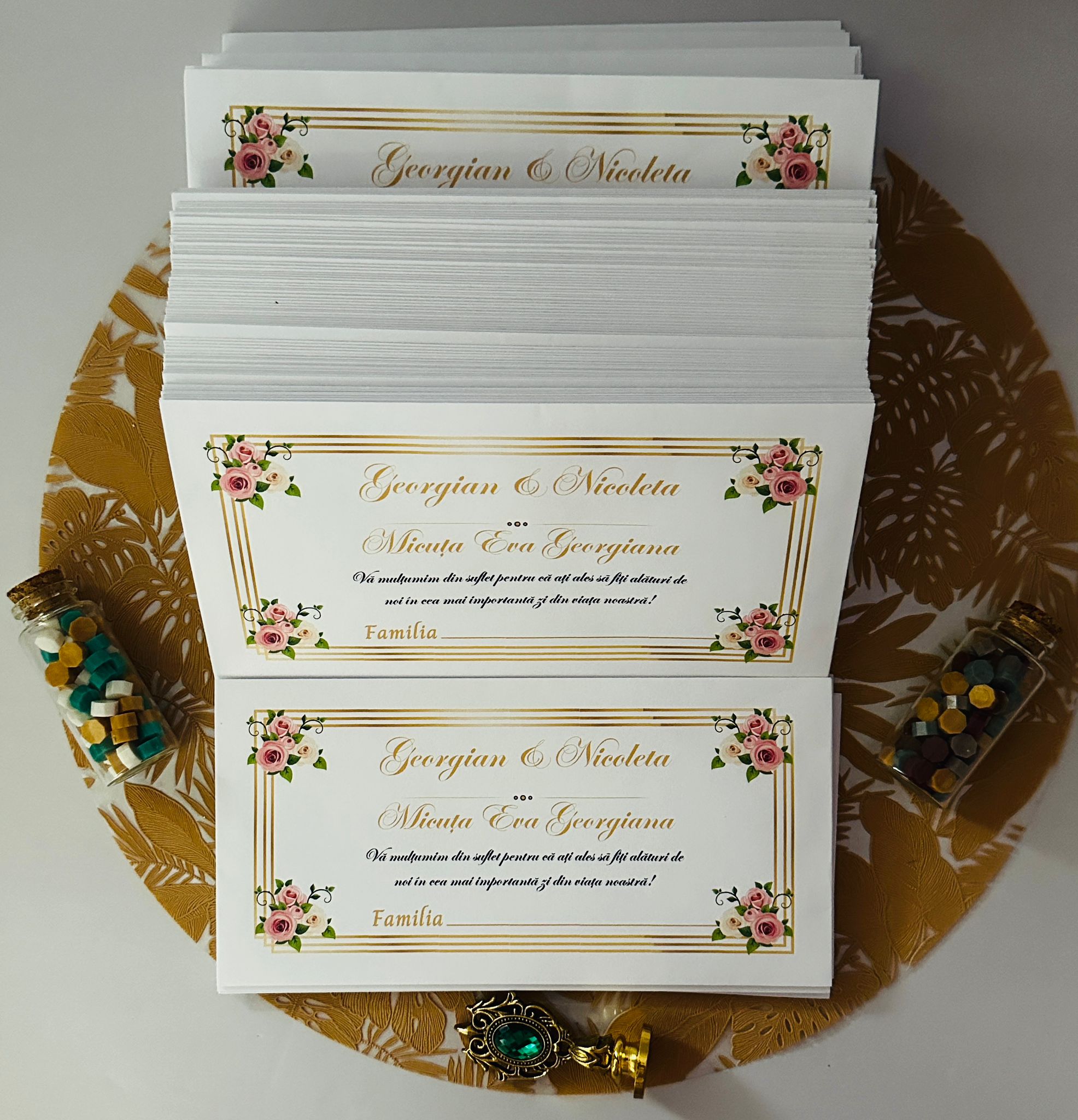 Plicuri DL personalizate pentru dar – nuntă / botez - imagine 4