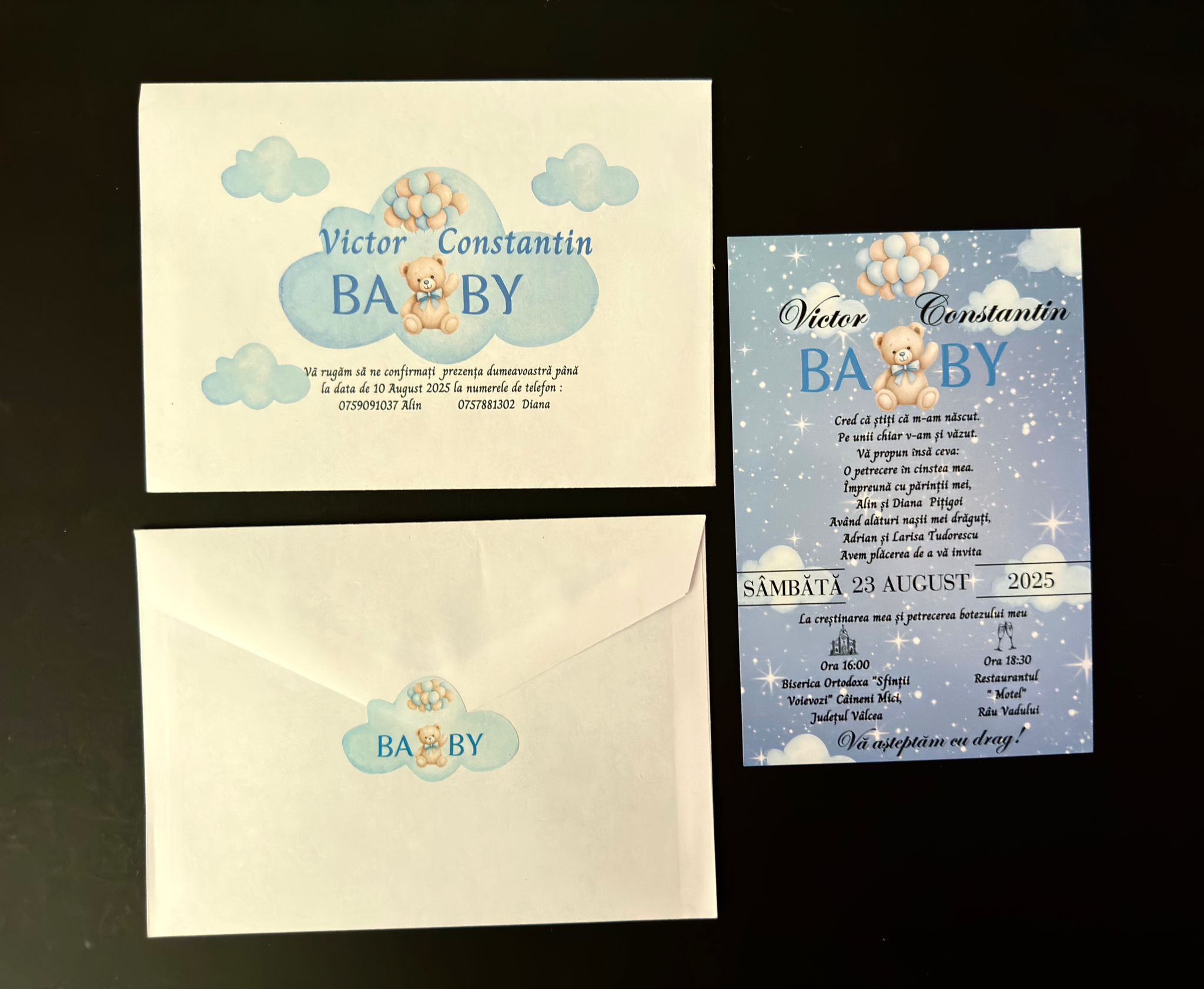 Invitați în plic C6 – Botez - imagine 5