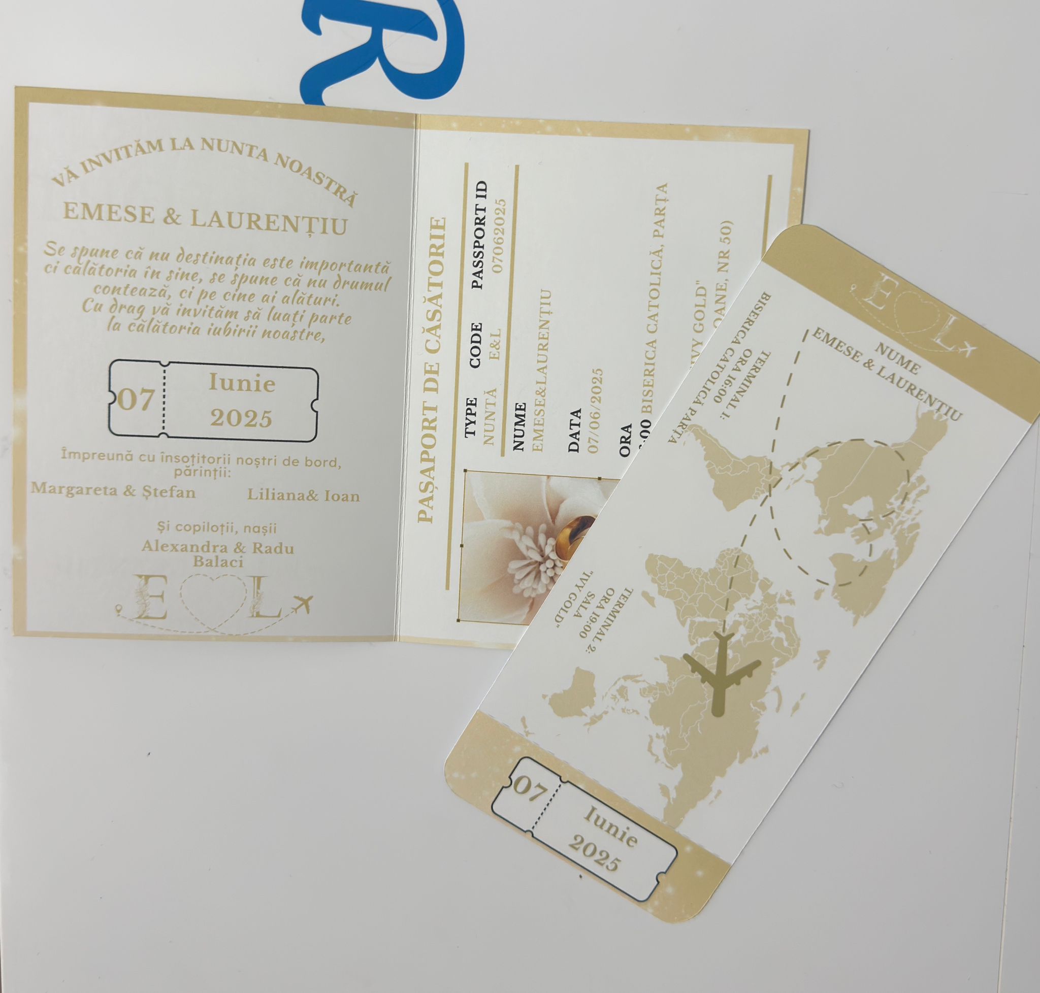 Invitație pașaport – design original pentru evenimente speciale - imagine 11