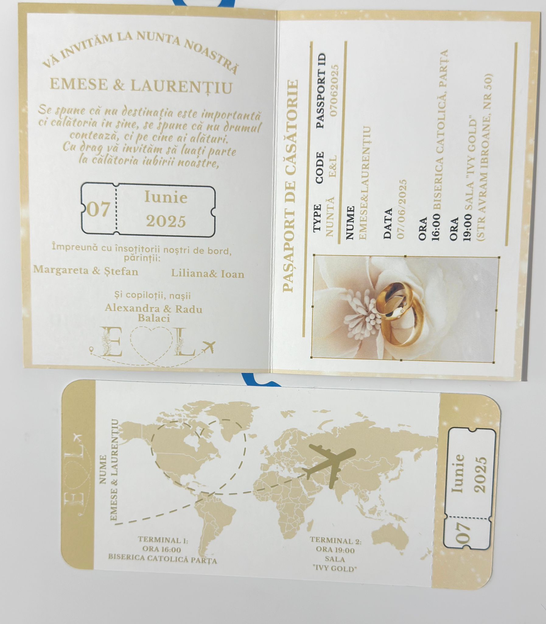 Invitație pașaport – design original pentru evenimente speciale - imagine 10
