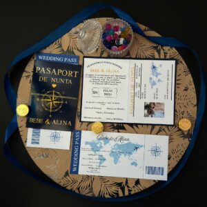 Invitație pașaport – design original pentru evenimente speciale