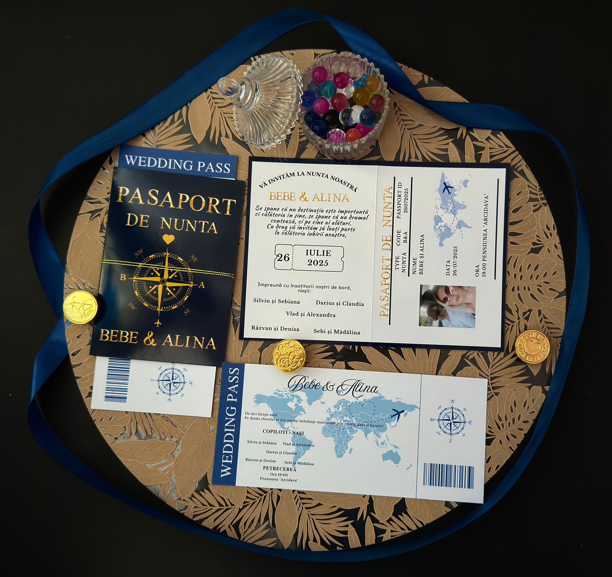 Invitație pașaport – design original pentru evenimente speciale