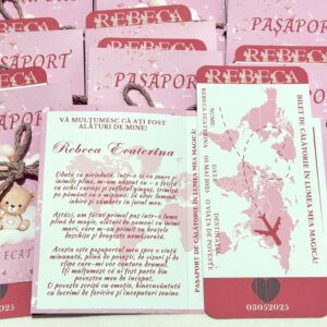 Alternative view of Invitație pașaport – design original pentru evenimente speciale