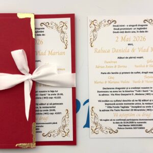 Alternative view of Invitație cu copertă – modele variate personalizabile