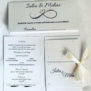 Alternative view of Invitație elegantă cu perle