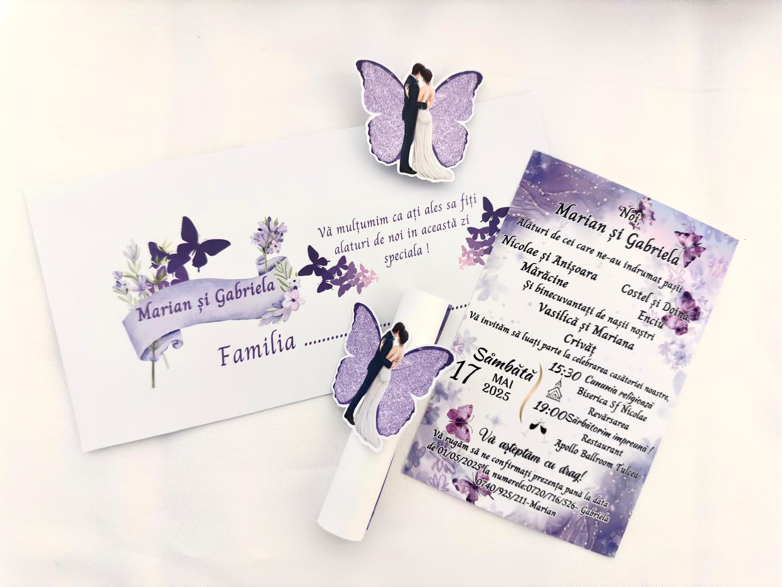 Invitație rulată – personalizabilă - imagine 24