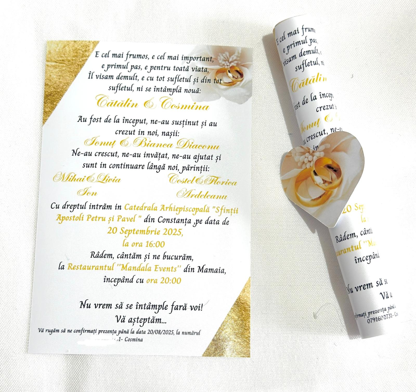 Invitație rulată – personalizabilă - imagine 11
