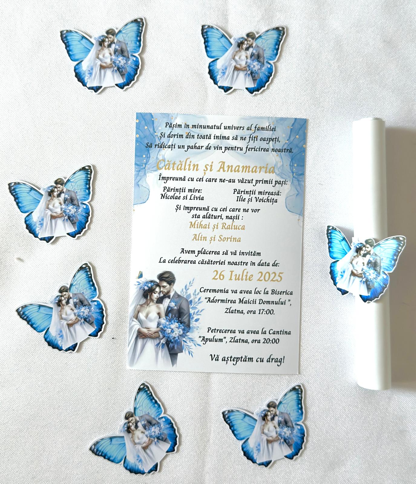 Invitație rulată – personalizabilă - imagine 8