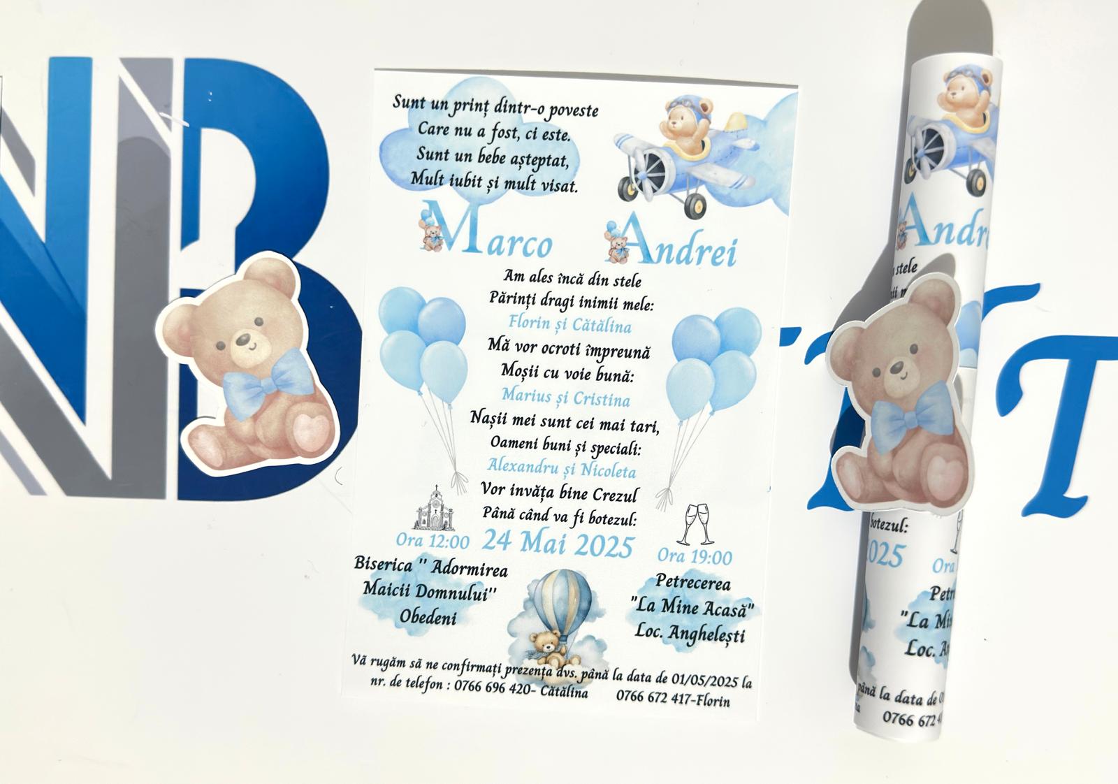 Invitație rulată – personalizabilă - imagine 12