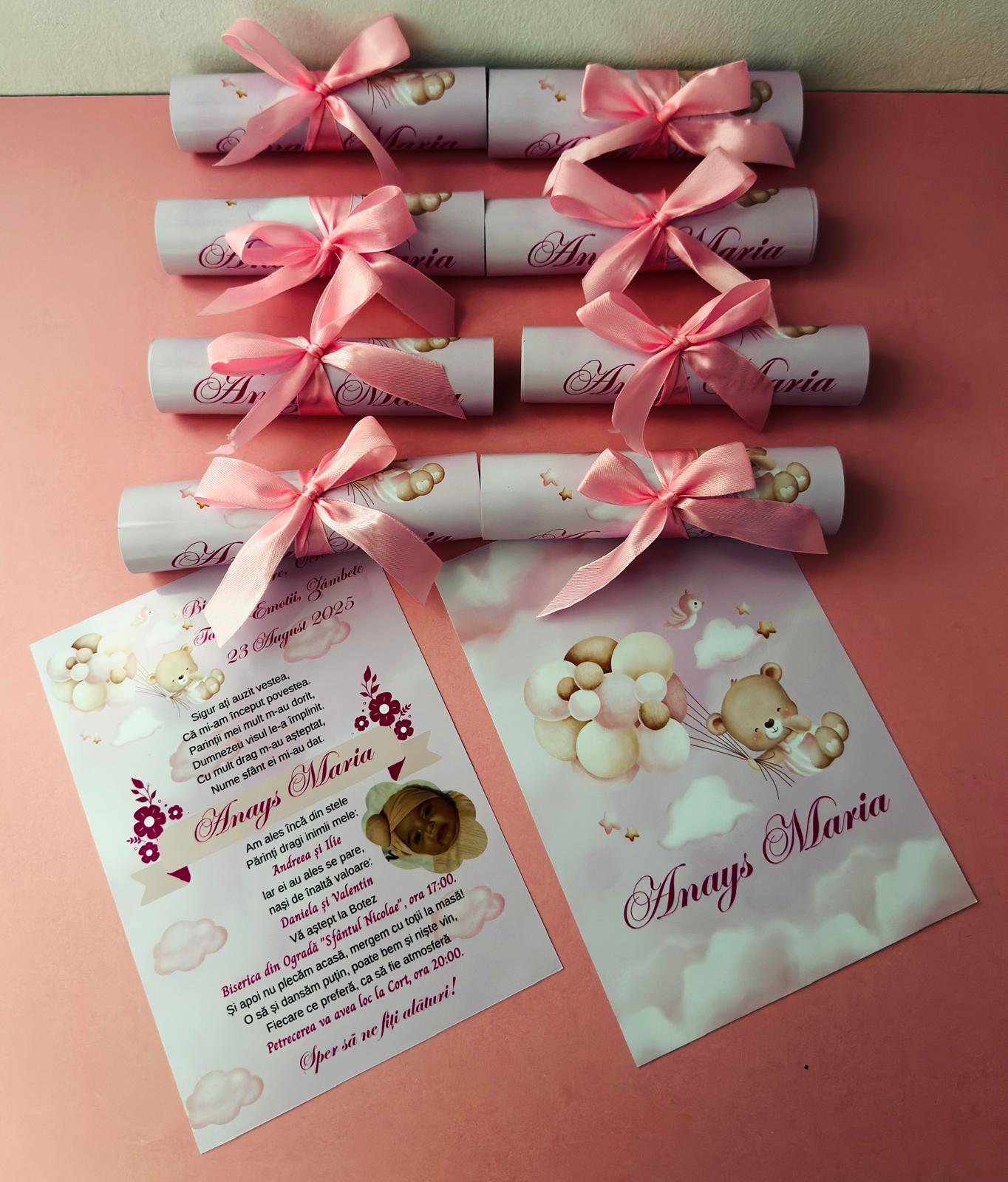 Invitație rulată – personalizabilă - imagine 3