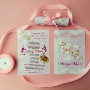 Alternative view of Invitație rulată  – personalizabilă