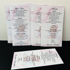 Alternative view of Meniu elegant 9,9x21cm față-verso