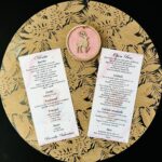 Meniu elegant 9,9x21cm față-verso