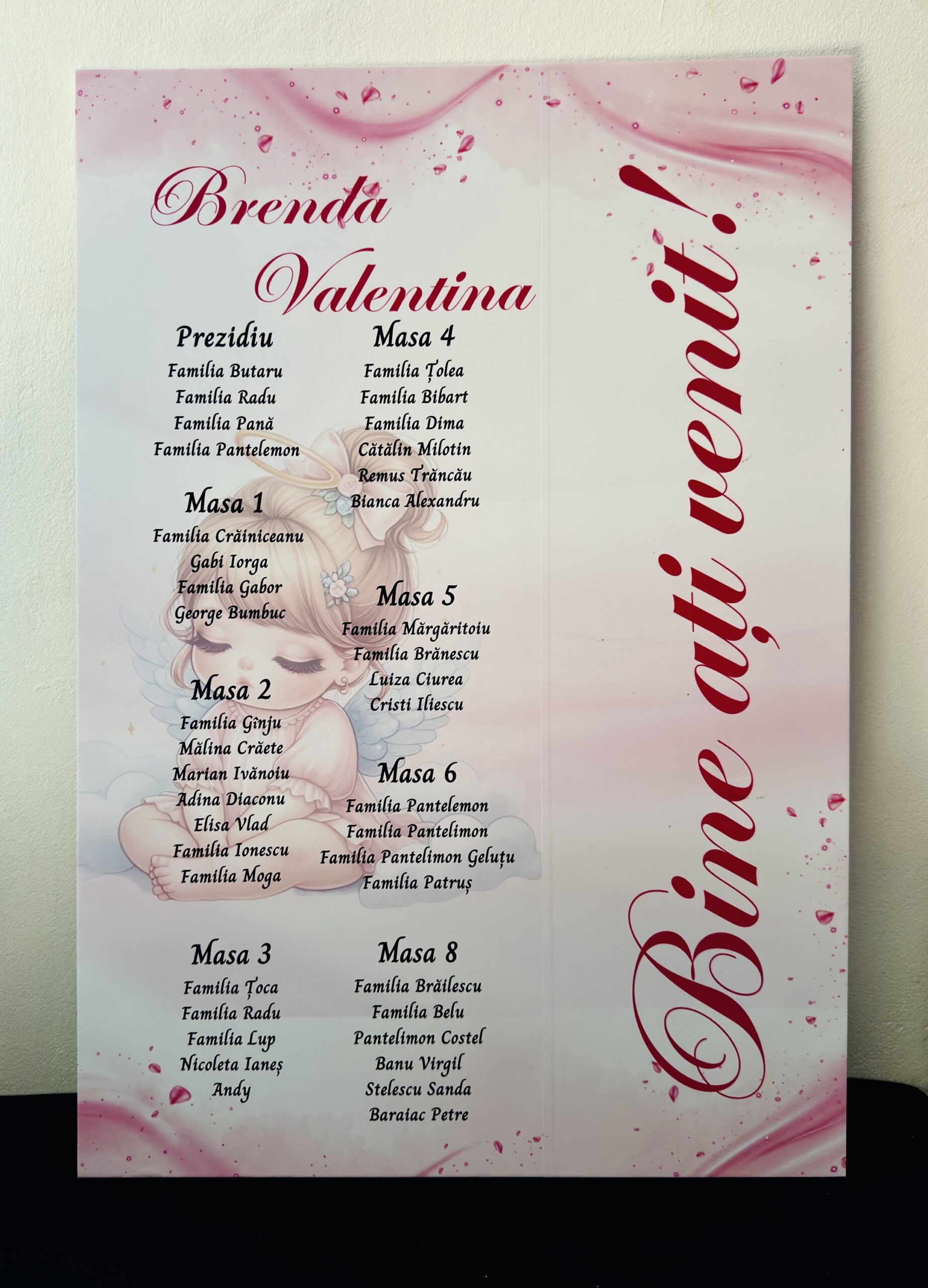 Panou aranjate invitații - personalizat - imagine 3