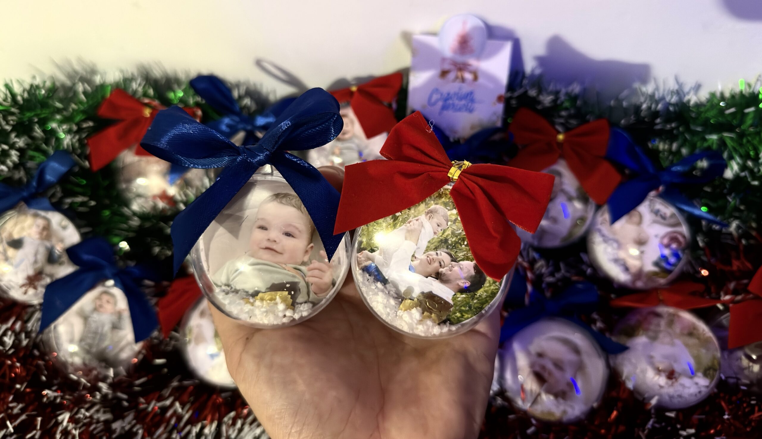 Globulețe personalizate 6 - 8 cm diametru