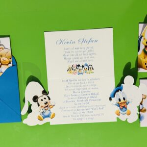 Alternative view of Invitație Disney botez în plic C6