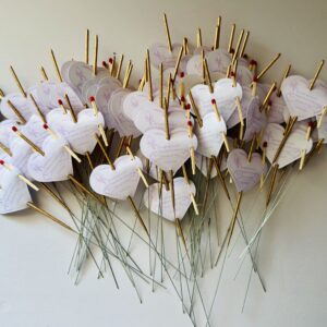 Alternative view of Artificii de mână cu etichetă personalizată – elegante, auriu sau gri