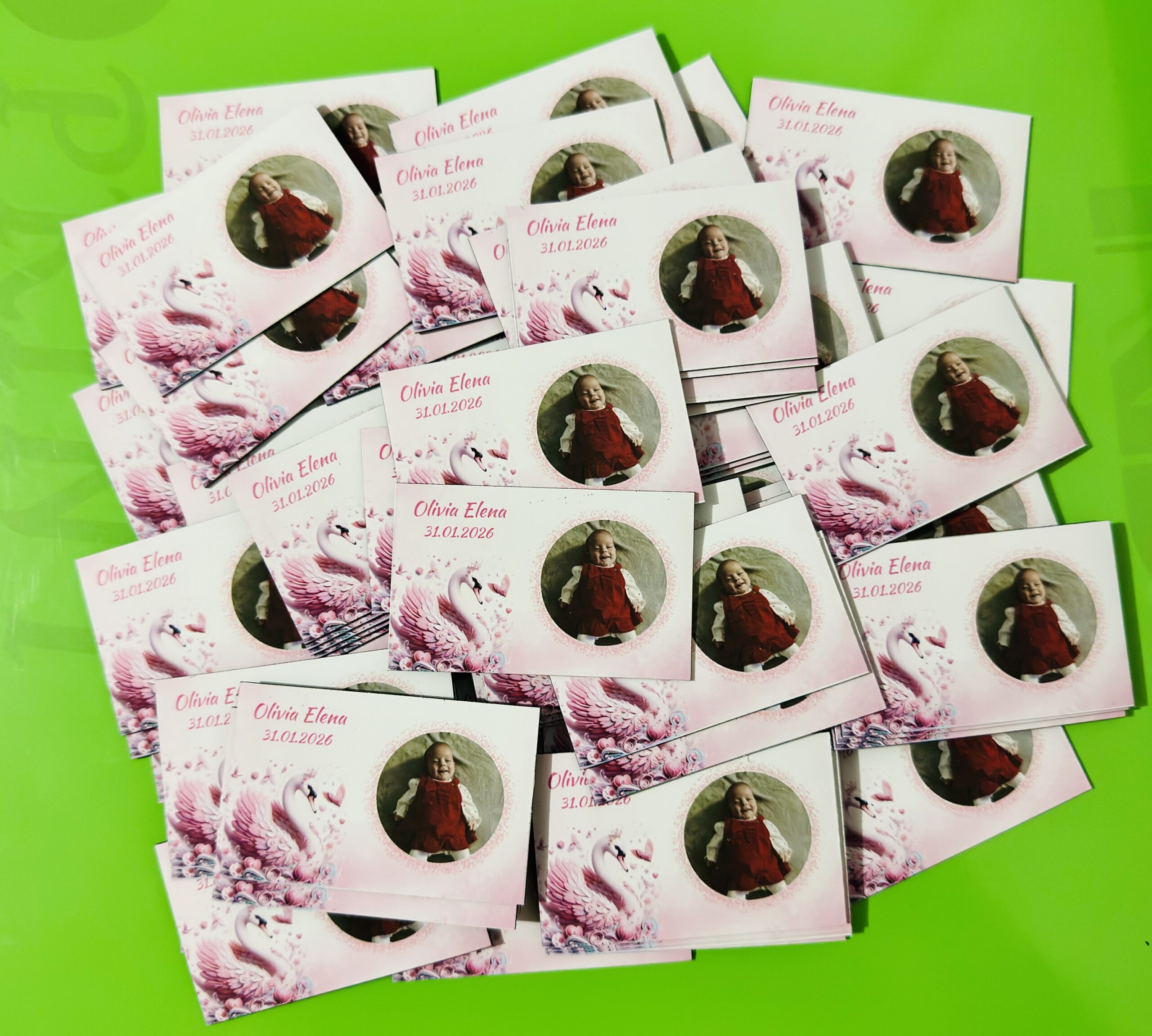 Magneți personalizați pentru botez și nuntă – mărturii cu poză și text - imagine 5