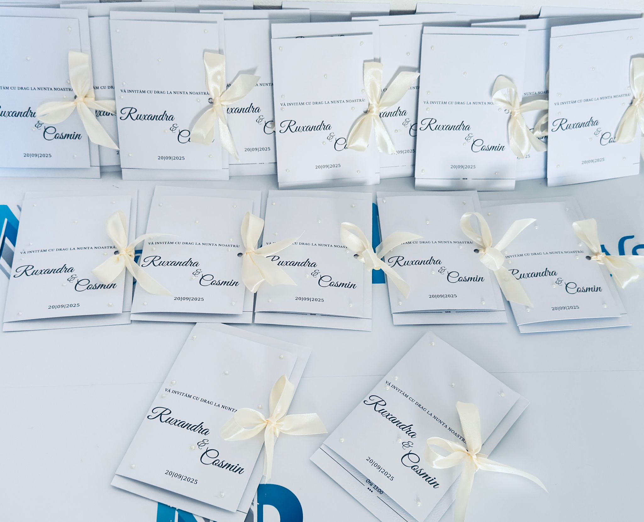 Invitație Elegantă cu Perle - imagine 3