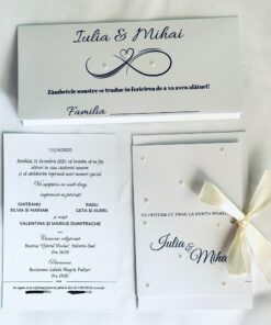 Alternative view of Invitație Elegantă cu Perle