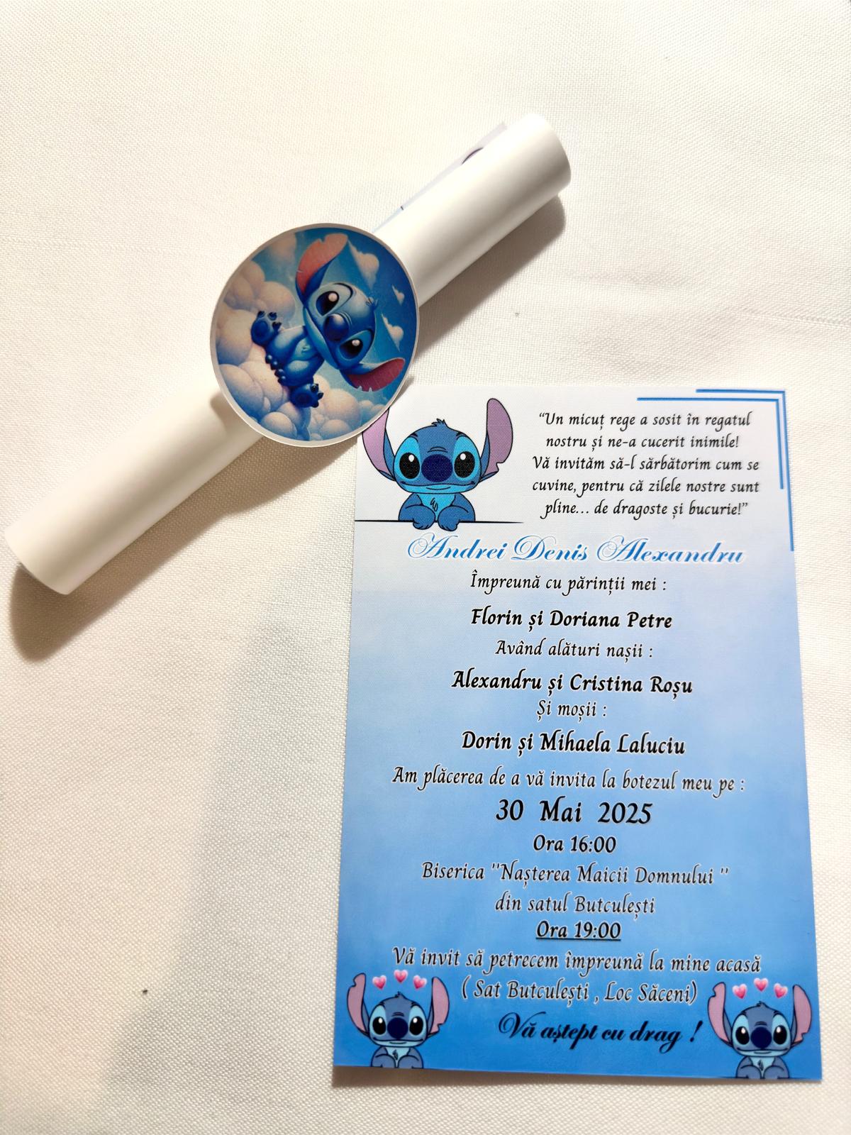 Invitație Rulată Personalizabilă - imagine 23